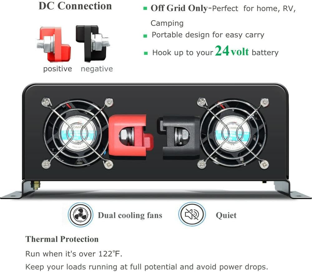 Inverter Pure Sine Wave 60Hz 120V 3000W - 3000W Reiner Sinuswellen-Solarwechselrichter Generator zur Umwandlung