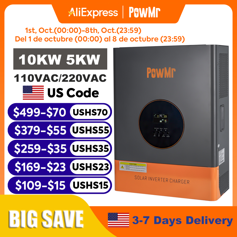 PowMr 10KW 5KW Split-Phase-Wec – Split Phase Inverter 10Kw 110V 220V Bewertung und Preis