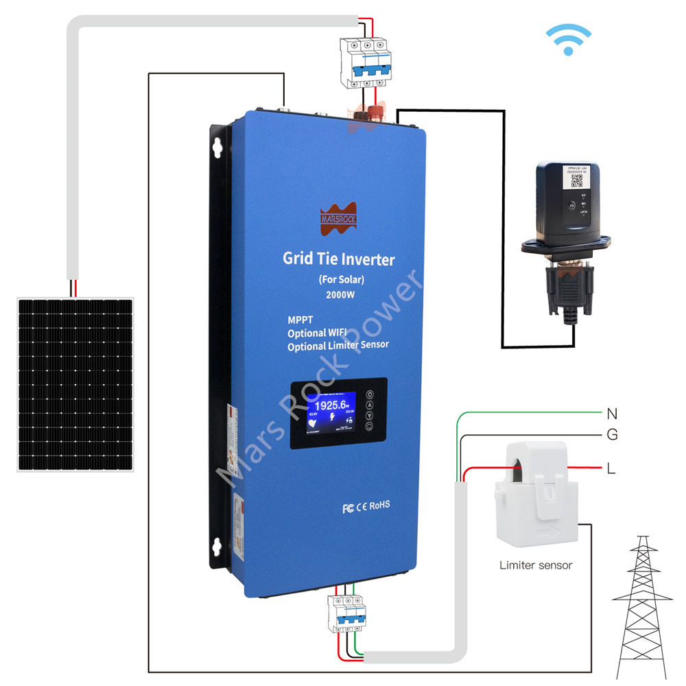 2000W 2-Phasen 240V Solar-Wech – Grid Tie Inverter Limiter 2000W Bewertung und Preis